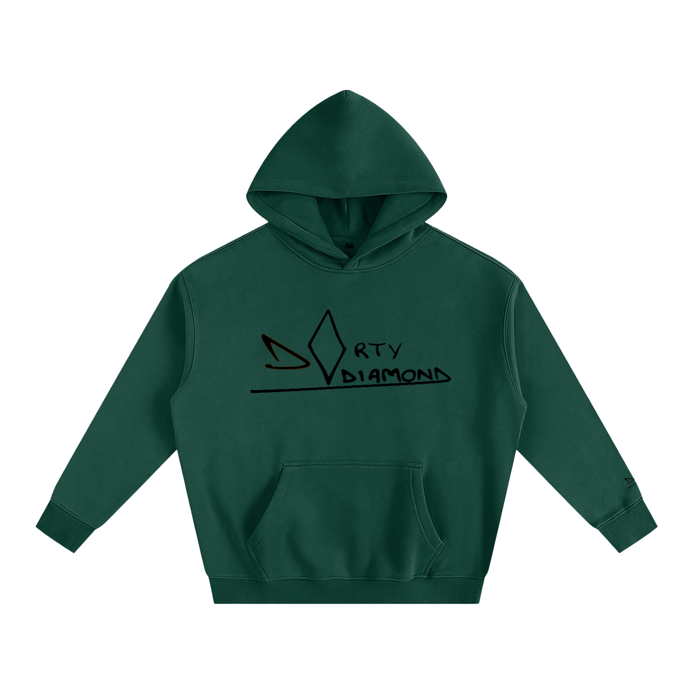 dirty diamond Oversize Fleeced Hoodie
