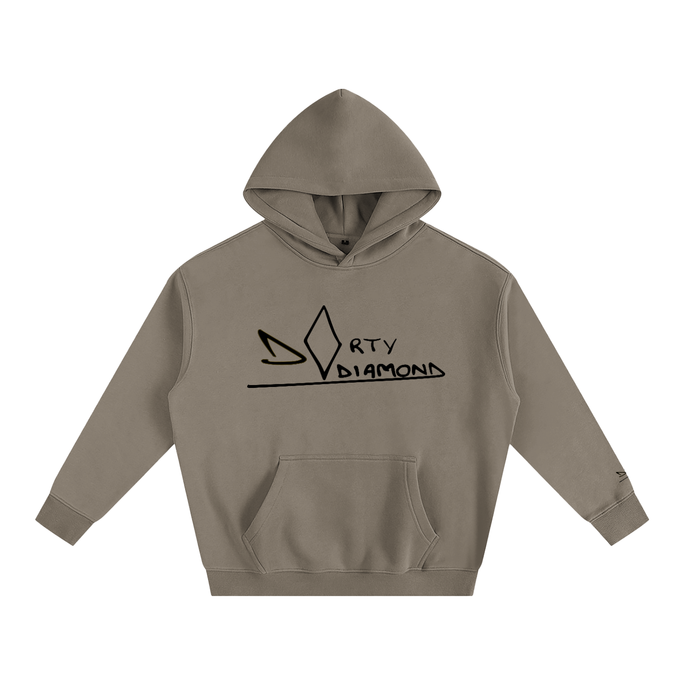 dirty diamond Oversize Fleeced Hoodie