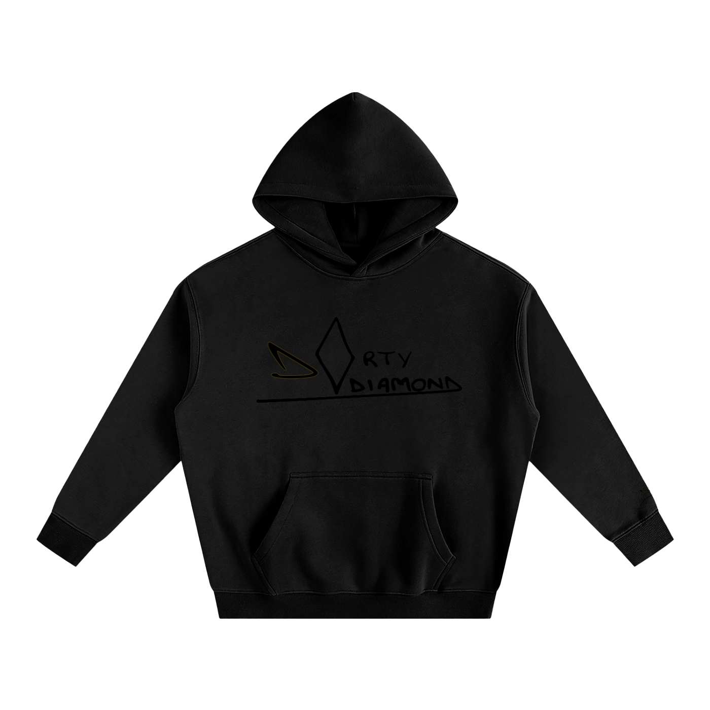 dirty diamond Oversize Fleeced Hoodie